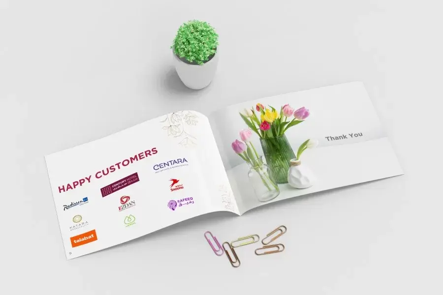 company profile design services flowerpot