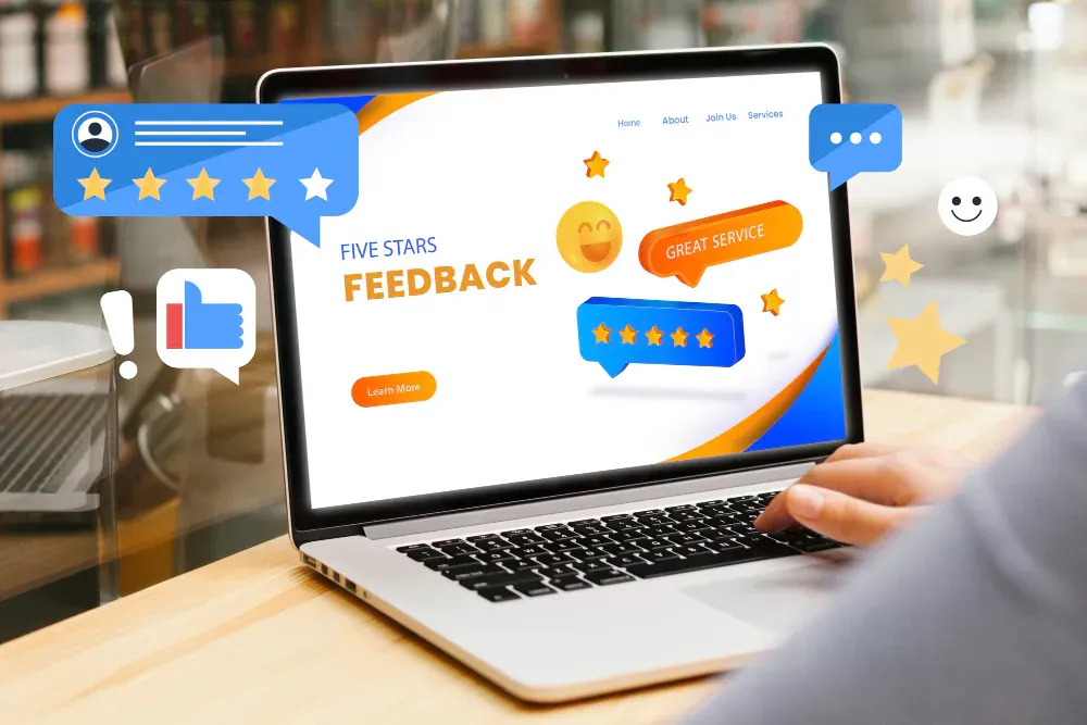 reviews and ratings - digital marketing plan for travel agency