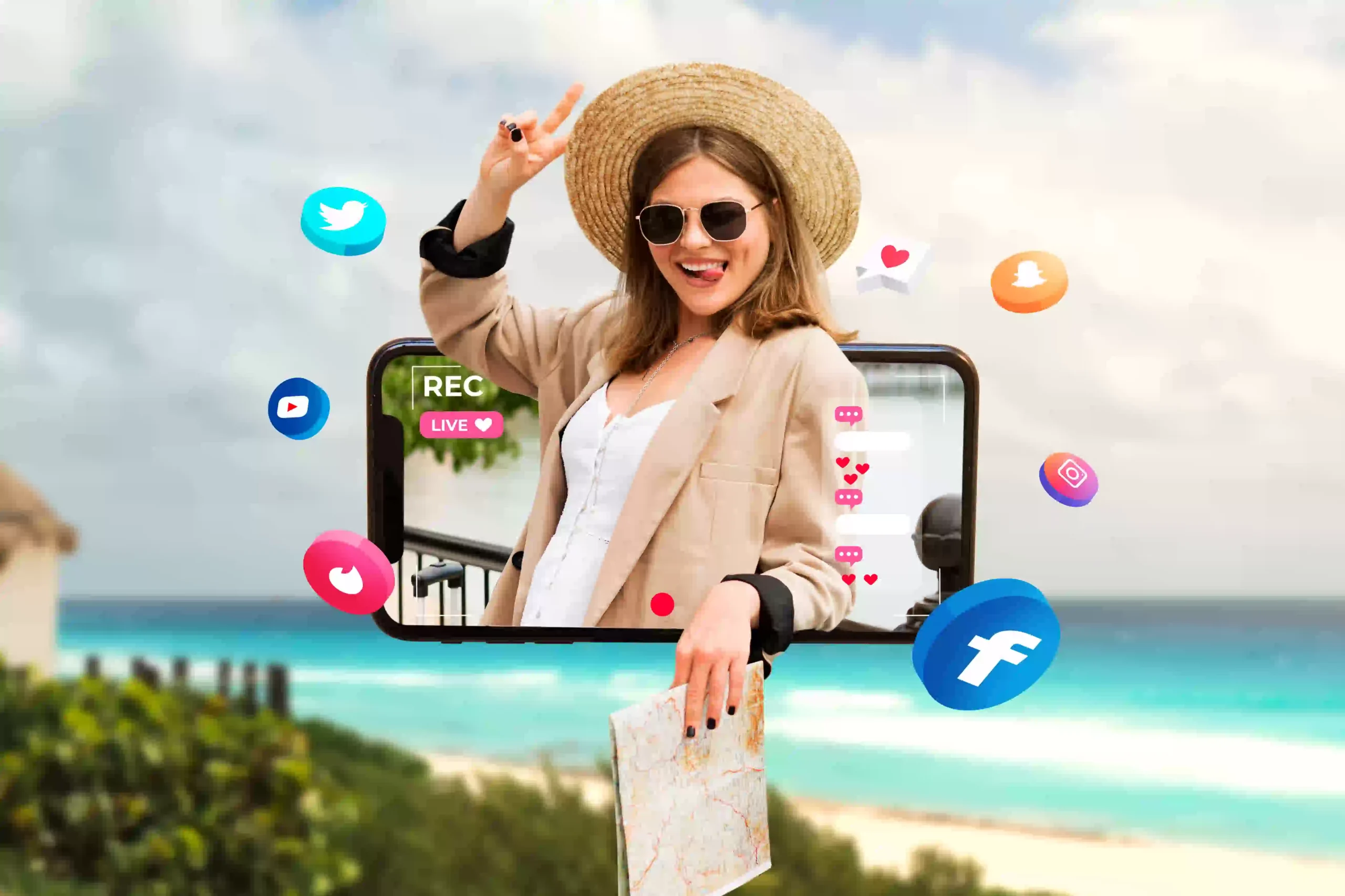 social media - digital marketing for travel agency